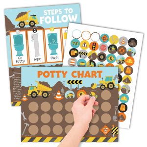 Potty Training Chart | Sticker Charts | Early Education - Construction